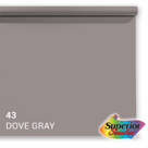 Superior Achtergrondpapier 43 Dove Grey 1.35 x 11m
