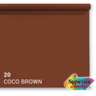 Superior Achtergrondpapier 20 Coco Brown 1.35 x 11m