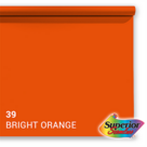Superior Achtergrondpapier 39 Bright-Orange 1.35 x 11m