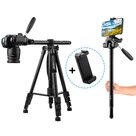 MOJOGEAR 167cm 3-in-1 statief driepoot, monopod en horizontale arm