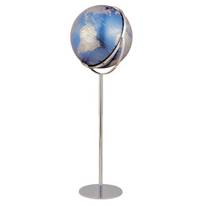 emform Staande moderne design wereldbol APOLLO 17 BLAUW