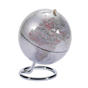 Troika Mini globe Galilei Zilver 13.5cm