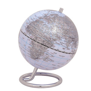 Troika Mini globe Galilei Wit 13.5cm