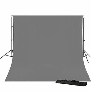 Studio Achtergrond Support BR-D23 + 3x4m doek grijs