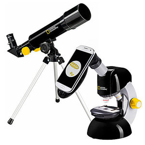 National Geographic Telescoop- en Microscoopset met Smartphone Adapter