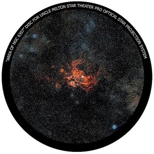 NGC 6357 dia voor de Omegon Star Theater Pro