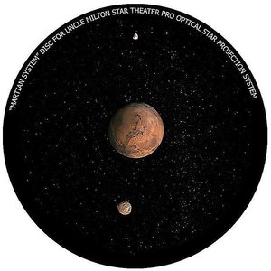 Mars met maan dia voor de Omegon Star Theater Pro