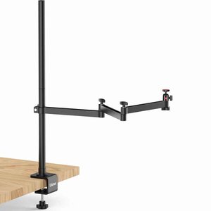 Ulanzi verstelbare bureau standaard met tafelklem voor camera of lamp – 1 arm