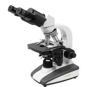 Omegon BinoView biologie microscoop met 1000x vergroting, LED, preparatietoebehoren