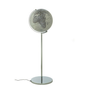 Staande moderne design wereldbol Sojus Light Zilver