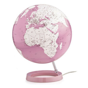 Design wereldbol Licht & Kleur Koraal 30cm