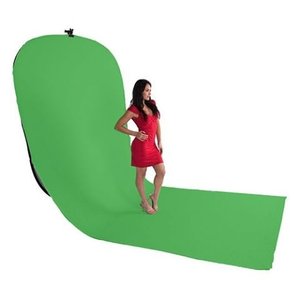 Studio Achtergrondscherm Chromakey Groen 150x200x200cm met sleep