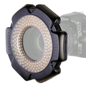 LED Camera Ringlamp macro 5500K dimbaar