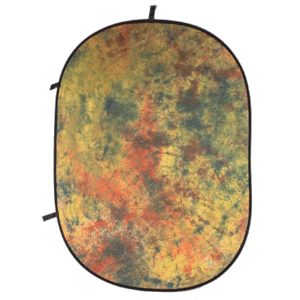 Opvouwbare Achtergrond Oranje/groen Batik 150 x 200 cm