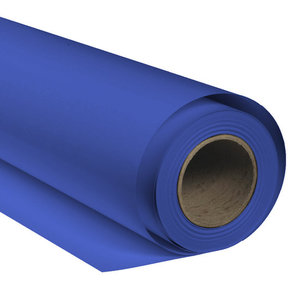 Achtergrondpapier Rol 1.36x11m chromakey blauw