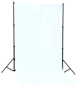 Studio Achtergrond Support 1.50m x 2.80m + Wit doek