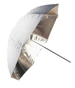 Falcon Eyes Flitsparaplu UR-48G Goud/Wit 122 cm