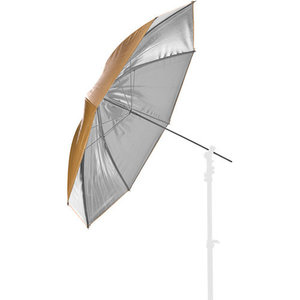 Flitsparaplu goud/zilver 110 cm verwisselbaar