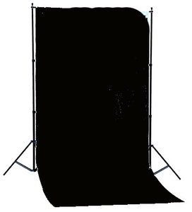 Studio Achtergrond Support 1.50m x 2.80m + Zwart doek