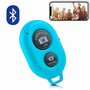 Bluetooth afstandsbediening blauw voor smartphone camera.