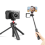 Ulanzi MT-16 vlog-statief, handgreep en selfie stick zwart