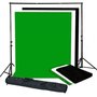 Bresser BR-BGS1 Support 220x300cm + 3 doeken 3x4 meter wit, zwart en groen