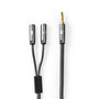 Proficold Stereo-Audiokabel 3,5 mm Male naar 2x 3,5 mm Female 0.20 m