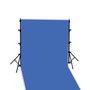 Linkstar Achtergrond Systeem + Doek Chromakey Blauw  2,9 x 5m