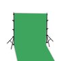 Linkstar Achtergrond Systeem + Doek Chromakey Groen  2,9 x 5m