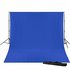 Studio Achtergrond Support BR-D23 + 3x4m chromakey blauw