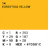 Superior Achtergrondpapier Forsythia Yellow 2.72 x 11m