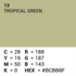 Superior Achtergrondpapier Tropical Green 13 1.35 x 11m