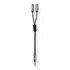 Proficold Stereo-Audiokabel 3,5 mm Male naar 2x 3,5 mm Female 0.20 m