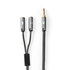 Proficold Stereo-Audiokabel 3,5 mm Male naar 2x 3,5 mm Female 0.20 m