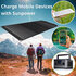 BRESSER Mobiele zonnelader 90 watt met USB- en DC-aansluiting