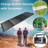 BRESSER Mobiele zonnelader 120 watt met USB- en DC-aansluiting