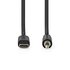 Adapterkabel van USB-C™ naar 3,5 mm male. Compatibel met de meeste USB-C™-apparaten en speakers
