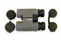 Levenhuk Karma PLUS 8x32 verrekijker: oculair en objectieve lenskapjes van dik rubber zijn inbegrepen in de kit.