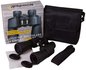 Levenhuk Sherman BASE 12x42 de kit bevat: verrekijker, beschermkapjes, riem, etui, optische reinigingsdoekje
