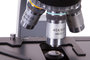 Levenhuk 740T Trinocular Microscoop: draaibare neusstuk met 4 objectieven: 4x, 10x, 40x, 40x en 100x (olie)