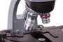 Levenhuk 700M Monoculaire Microscoop: draaibare neusbeugel met 4 objectieven: 4x, 10x, 40x, 40x en 100x (olie)